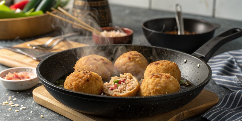 Bolitas de arroz rellenas de at n fired (1)