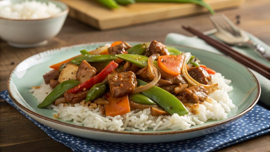 Chop suey chino casero meal (1)