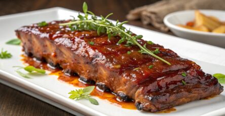 Costilla de cerdo con un toque agridulce