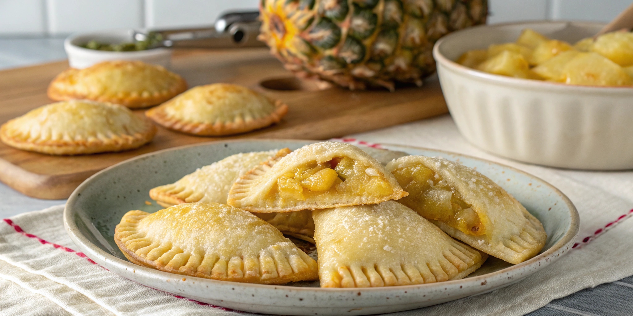 Empanaditas caseras dulces y rellenas de pi a al h