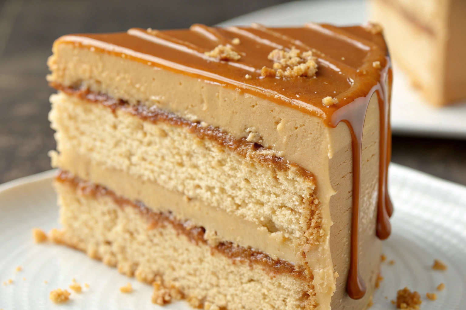 Foto muy muy muy ampliada de pastel de leche conde (3)