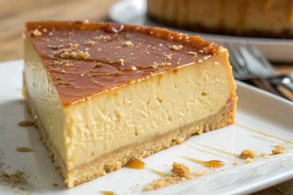 Foto muy muy muy ampliada de pastel de leche conde (5)