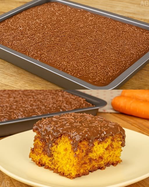 Bolo de Cenoura que não embatuma